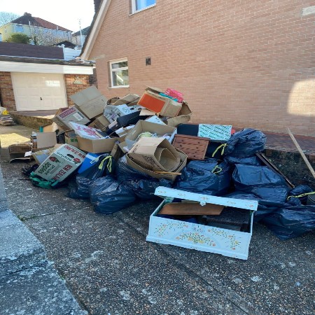 Before picture - Residential waste and rubbish removal, Plymouth